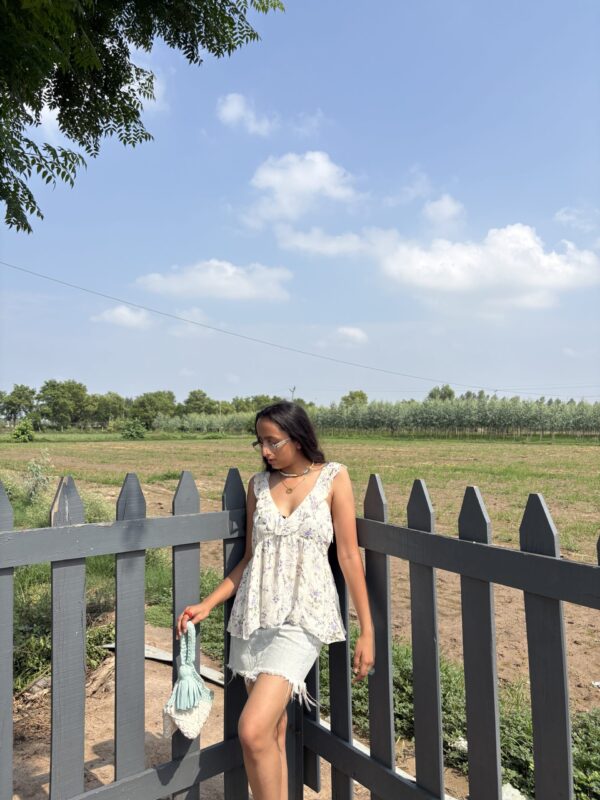 Lavender Lo-fi Peplum Top