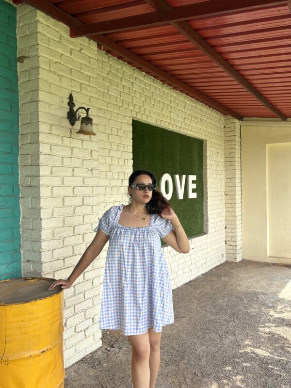 Pastel Picnic Gingham Dress