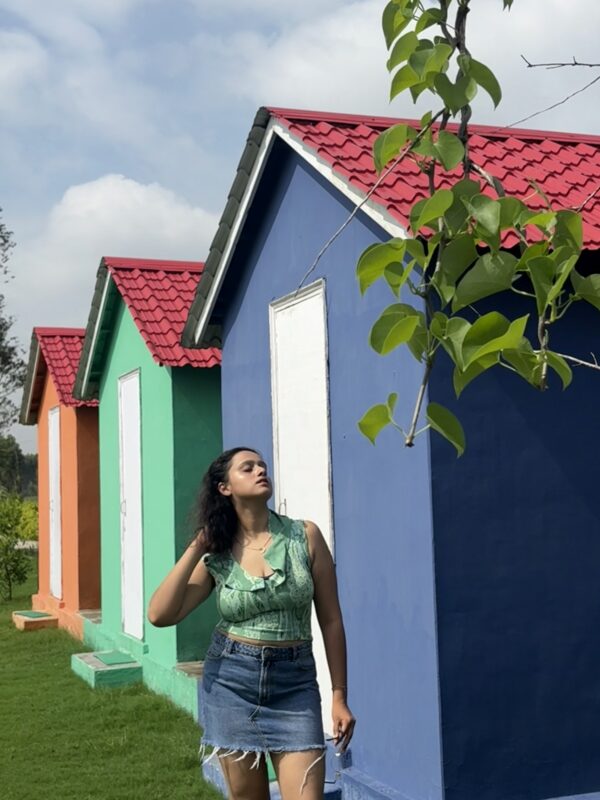 Mint Green Frill Crop Top