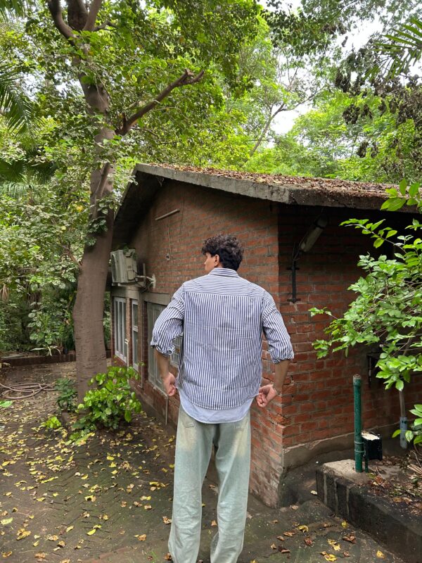 Breezy Striped Button-Up Shirt