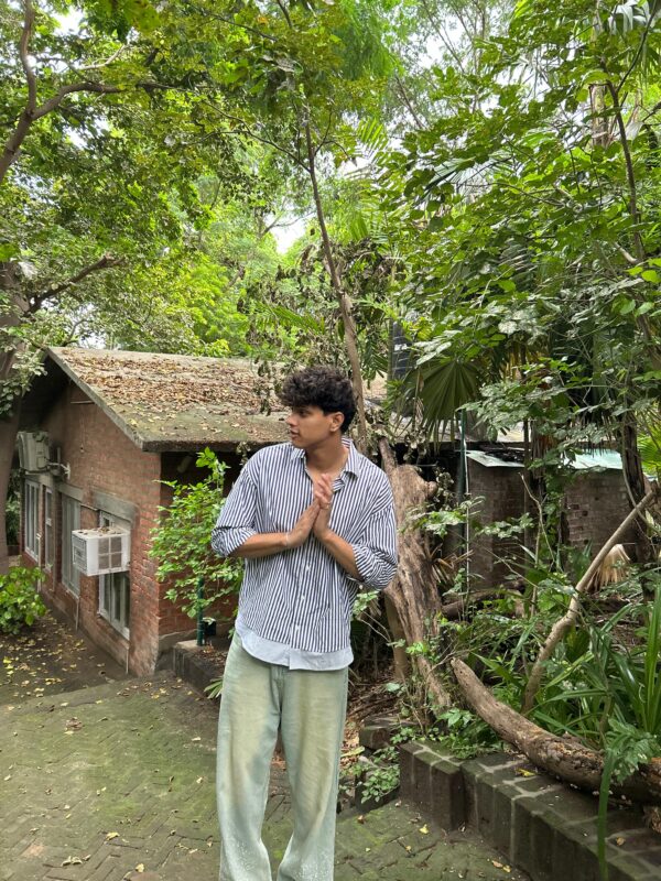 Breezy Striped Button-Up Shirt